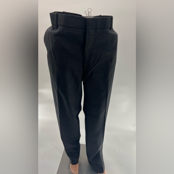 J. Ferrar Ultra Comfort Men's Slim Fit Flat Front Suit Pants - Classic Black - Picture 4 of 10